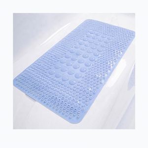 Alfombrilla de ducha suave para masaje de pies con ventosas fuertes para calmar los pies doloridos, 25,6 "X 13,4" - Product Image 1