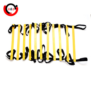 Échelle d'agilité Lifeli jaune et rouge, 4 marches, pliable, équipement d'entraînement de football pour la pratique de la coordination physique - Product Image 5