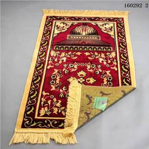 Alfombra de Oración Islámica de Imitación de Lana al por Mayor, Antideslizante, Lavable, para el Hogar, Mezquita, Estilo Musulmán, Tecnología de Tejido, para Camping - Product Image 2