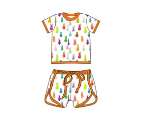 Watercolor Spring Bunnies Baby Clothing Suit For Girls And Boys