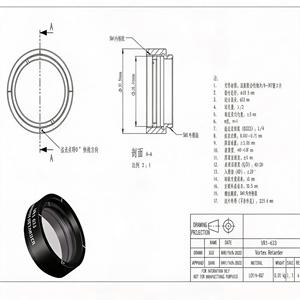 แผ่นเวฟเพลทโพลิเมอร์วอร์เท็กแบบครึ่งคลื่น LBTEK VR1-633 True Zero Order ขนาด 633 นาโนเมตร  ชนิดคริสตัลเหลว LCP BK7 SM1 พร้อมเลนส์ท่อแบบออปติคอล OAM - Product Image 2