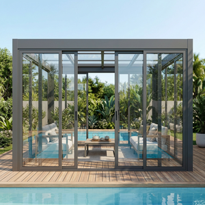 Pérgola Bioclimática de Aluminio Premium con Persianas Ajustables, Gazebo de Lujo para Villa, Ideal para el Área de Piscina - Product Image 1