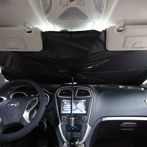 2 In 1 자동차 SUV 앞 유리 창 블라인드 단열 자외선 차단 비상 망치 접이식 차양 우산 - Product Image 6