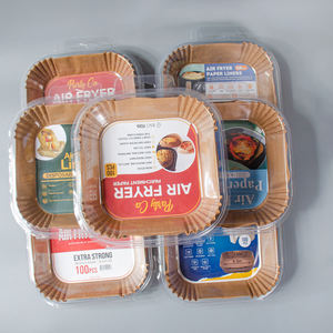 Одноразовые Профессиональные Кухонные вкладыши для жарки коричневой бумаги, 20X20X4,5 см, 50 шт. - Product Image 2