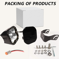 Barre lumineuse LED tout-terrain 5x5 Combo Spot Beam 22 32 42 52 pouces pour toit, barres lumineuses LED 52 pouces pour Jeep et camions avec supports