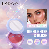 Palette de fards à joues scintillants professionnels, imperméables, longue tenue, haute pigmentation, marque privée, maquillage, grossiste en gros