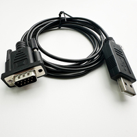 Kabel Serial USB2.0 ke DB9 RS232 FTDI FT232RL OEM ODM Original untuk Printer Komputer