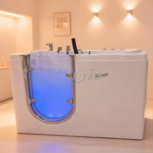 Baignoire de massage portable en acrylique avec <span class=keywords><strong>accès</strong></span> facile, 6 jets puissants, design ergonomique, baignoire moderne <span class=keywords><strong>pour</strong></span> immersion intérieure - Product Image 4