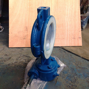 Vannes Yihong – Vanne papillon à joint de tôle avec revêtement en fluor (PTFE) pour milieux faiblement acides, alcalins et déchets minéraux, type de décharge bidirectionnelle - Product Image 3