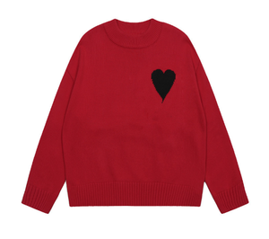 <span class=keywords><strong>Maglione</strong></span> Casual da Donna <span class=keywords><strong>con</strong></span> Motivo a <span class=keywords><strong>Cuore</strong></span>, Collo Tondo e Logo sul Davanti - Product Image 6