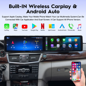 Lecteur <span class=keywords><strong>multimédia</strong></span> de voiture Android Auto Carplay à double <span class=keywords><strong>écran</strong></span> de 24,6 pouces pour Mercedes Benz Classe E W212 W213 Navigation GPS <span class=keywords><strong>Écran</strong></span> tactile - Product Image 3