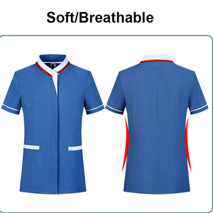 Logo personalizzato Unisex pulizia pulizia pulizia pulizia uniforme abiti da lavoro corti - Product Image 3