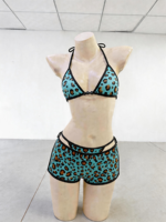 Ensemble bikini deux pièces à pois Y2K 2026 pour femme, haut court et short, maillot de bain de plage personnalisé avec logo, faible MOQ, commande en petite série