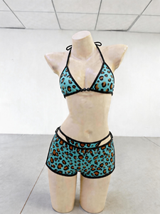 Conjunto de Bikini de Dos Piezas con Estampado de Puntos Y2K 2026 para Mujer, Top Corto y Pantalones Cortos de Verano, Logotipo Personalizado, Traje de Baño para Playa, MOQ Bajo, Pedido de Pequeños Lotes - Product Image 4