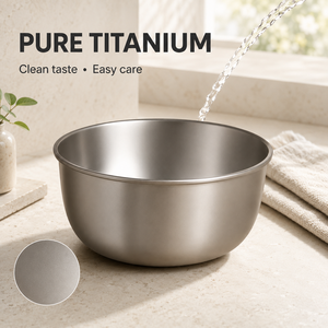 Tazón Apilable de Titanio para <span class=keywords><strong>Camping</strong></span>, Utensilios de <span class=keywords><strong>Cocina</strong></span> de Titanio Puro, Duraderos y Ligeros, para Senderismo, Excursionismo, Picnic y <span class=keywords><strong>Cocina</strong></span> al Aire Libre - Product Image 6
