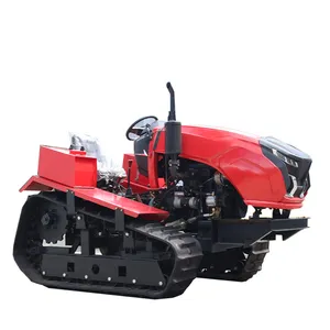 Cultivador rotativo de oruga doble de agua y sequía de 60 HP Tractor de orugas pequeño con motocultor de orugas