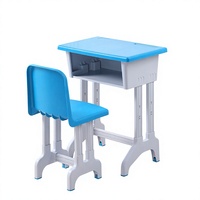 Ensemble de mobilier scolaire en plastique pour salle de classe : table et chaises