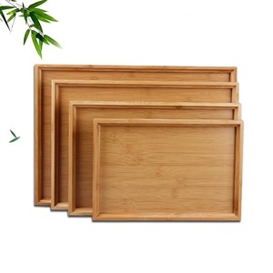 Youju Bamboo Serving <b>Tray</b> Rectangular <b>Tea</b> <b>Tray</b> For Home Hotel Restaurant Elegant Food Contact Safe - Product Image 3
