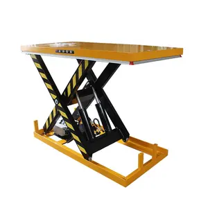 Stationary Hydraulic Lift Table Platform Three Scissors Lift Table