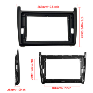 กรอบวิทยุติดรถยนต์ Podofo ขนาด 9 นิ้ว วัสดุ ABS พลาสติก สำหรับ VW POLO ปี 2011-2016 - Product Image 5