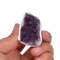 En gros Naturel Améthyste Cristal Cristaux De Guérison Quartz Trésor Boîte En Pierre