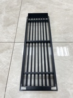 Grille linéaire en plastique moderne avec lames réglables noires pour la ventilation