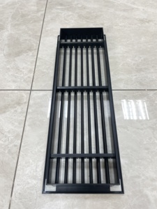 <span class=keywords><strong>Grille</strong></span> linéaire en plastique moderne avec lames réglables noires pour la <span class=keywords><strong>ventilation</strong></span> - Product Image 4