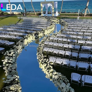 LEDA Factory Wholesale Mirror <b>Carpet</b> for Wedding Walkway <b>Runner</b> Decoration - Product Image 1