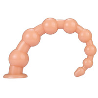 Plug anal perlé extra-long avec queue arrière - pour stimulation et dilatation anale, jouet sexuel anal unisexe pour adultes, plaisir anal ouvert