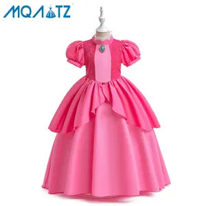 Mqatz Puffy Mouwen Kid Girls Brigitte Prinsessenjurk Meisjes Verkleden Luxe Performance Cosplay Kostuum