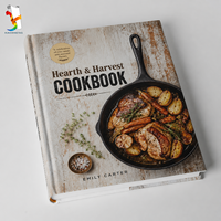 Service d'impression de livres de recettes à couverture rigide personnalisés OEM, directement de l'usine, impression couleur intégrale, livre de recettes relié, livre de cuisine, impression uniquement