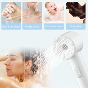 Aerosol de ducha de 3 funciones, mini cabezal de ducha de mano de viaje Blanco con funciones de encendido/apagado - Product Image 3