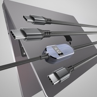 Cable Creation 1,25m Langes Dual-USB-C-Kabel 100W Max PD-Ladung 2-in-1 USB-C-Splitter mit LED-Anzeige für Phone 17/16 Carplay Laptop