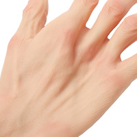 Guantes de Mano para Hombre, Mangas de Silicona Suave con Textura de Piel Altamente Simulada, Prótesis para Cubrir Cicatrices en el Brazo para Travestis y Cosplay