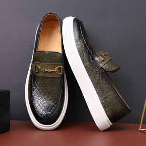 Mocassins Penny à boucle pour hommes, chaussures <span class=keywords><strong>bateau</strong></span> décontractées à enfiler, mode, antidérapantes, légères et confortables pour la marche - Product Image 2