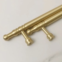 Poignées de meubles en laiton haut de gamme, design traditionnel, durables, réglables, pour portes de placards de chambre et de cuisine