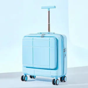 Customized New Design Suitcase Plastic Transparent Suitcase PC Material Clear Shell Luggage Suitcase