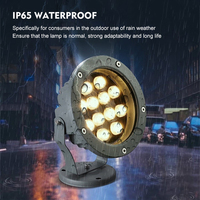 Le plus récent 6 9 12 18 24 36 48 watts rond extérieur LED éclairage SMD lampe d'inondation avec RGB IP65 étanche conception de paysage