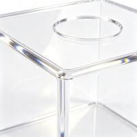Porte-panneaux moderne en acrylique durable, porte-billets transparent, porte-vote, porte-coupons pour événements, bureau, mariage, décoration de fêtes