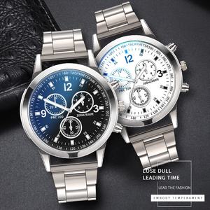 Wholesale Fashion 2PCS <strong>Geneva</strong> <strong>Watch</strong> Gift <strong>Set</strong> Sports Chronograph Quartz <strong>Watch</strong> and Bracelet Gift <strong>Set</strong> for Men - Product Image 6
