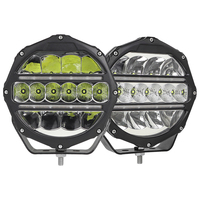 Feux antibrouillard LED Hyper Light de 7 pouces, 65 W, projecteur auxiliaire LED, feux antibrouillard de toit de voiture tout-terrain pour Wrangler JK Jeep Cherokee