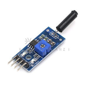 Module de capteur de choc SW-1801P, sortie en circuit ouvert 32mm x 14mm avec indicateur LED pour système d'alarme et dispositifs de sécurité - Product Image 2