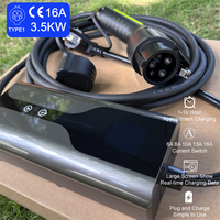 Chargeur EV portable SENKU Type 1 SAE J1772 16A 3,5KW IP67 Câble de 5 mètres avec indicateur LED Double tension État neuf