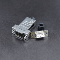 Connecteur Série RS232 DB9 D-SUB à Coque Métallique, 9 Broches Mâle/Femelle, Type à Souder pour Automatisation Industrielle et Contrôle PLC