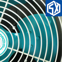 Ventilador Industrial de Tambor SF3-2 ≥ 3500m³/h 370W de Bajo Ruido para Granjas Avícolas y Gallineros, Ventilador de Flujo Axial con Cable de Cobre Puro