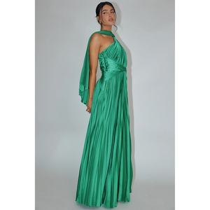 Nuevas llegadas: Vestido maxi casual de satén con diseño sin tirantes, hombros descubiertos, espalda descubierta, estilo sexy y moderno. - Product Image 2