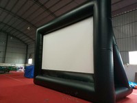 Écran de cinéma gonflable en PVC imperméable de taille et couleur personnalisées WINSUN, facile à installer pour la promotion publicitaire et les événements