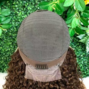 Perruque Courte Bob Frisée Kinky Pas Chère en Cheveux Humains, Perruque Bob Vietnamienne Naturelle avec Dentelle Frontale HD pour Femmes Noires - Product Image 6