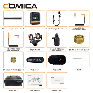 ไมโครโฟน COMICA VM40 แบบ Shotgun – บันทึกเสียงแบบ 48kHz/32-bit Float ใช้งานร่วมกับกล้อง Canon, Nikon, Sony และกล้องวิดีโอสำหรับ YouTube ได้ - Product Image 5