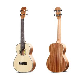 Ukulele personnalisé, best-seller, en épicéa et acajou, tailles 21/23/26 pouces, livraison rapide disponible - Product Image 1